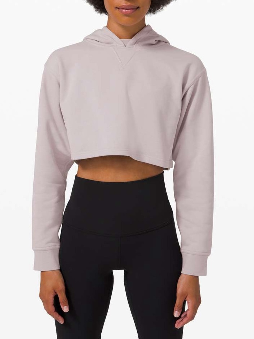 Lululemon All Yours Cropped Hoodie in Iced Iris